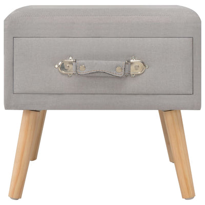 vidaXL Bedside Cabinet Dark Grey 40x35x40 cm Fabric