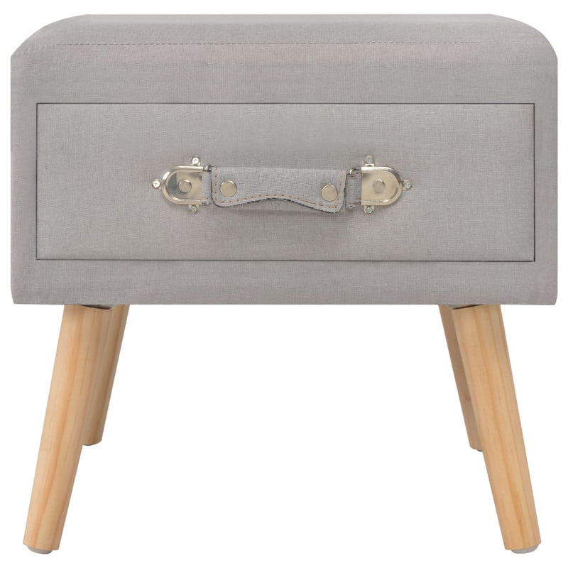 vidaXL Bedside Cabinet Dark Grey 40x35x40 cm Fabric