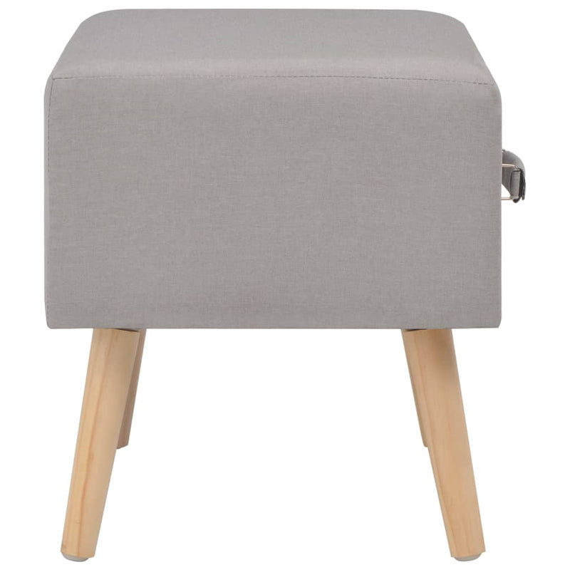 vidaXL Bedside Cabinet Dark Grey 40x35x40 cm Fabric