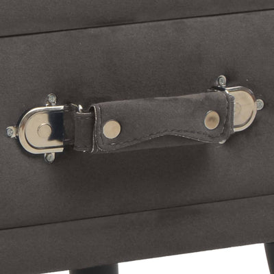 vidaXL Bedside Cabinet Green 40x35x40 cm Velvet