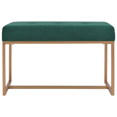 vidaXL Bench 80 cm Green Velvet