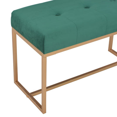 vidaXL Bench 80 cm Green Velvet