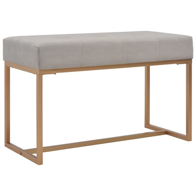 vidaXL Bench 80 cm Grey Velvet