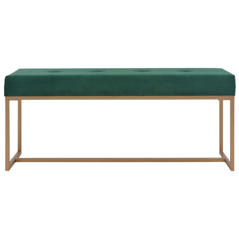 vidaXL Bench 80 cm Green Velvet