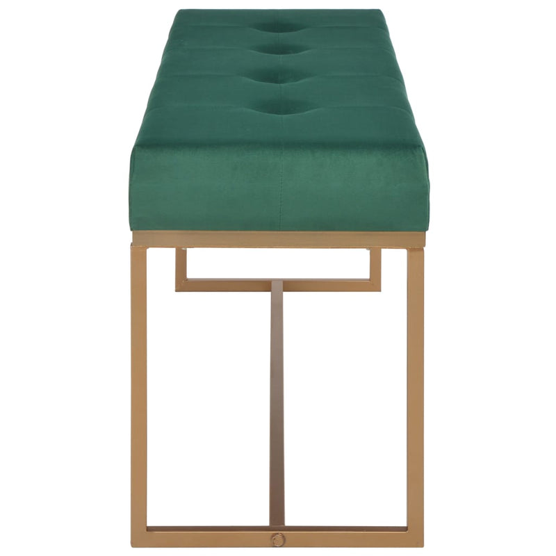 vidaXL Bench 80 cm Green Velvet