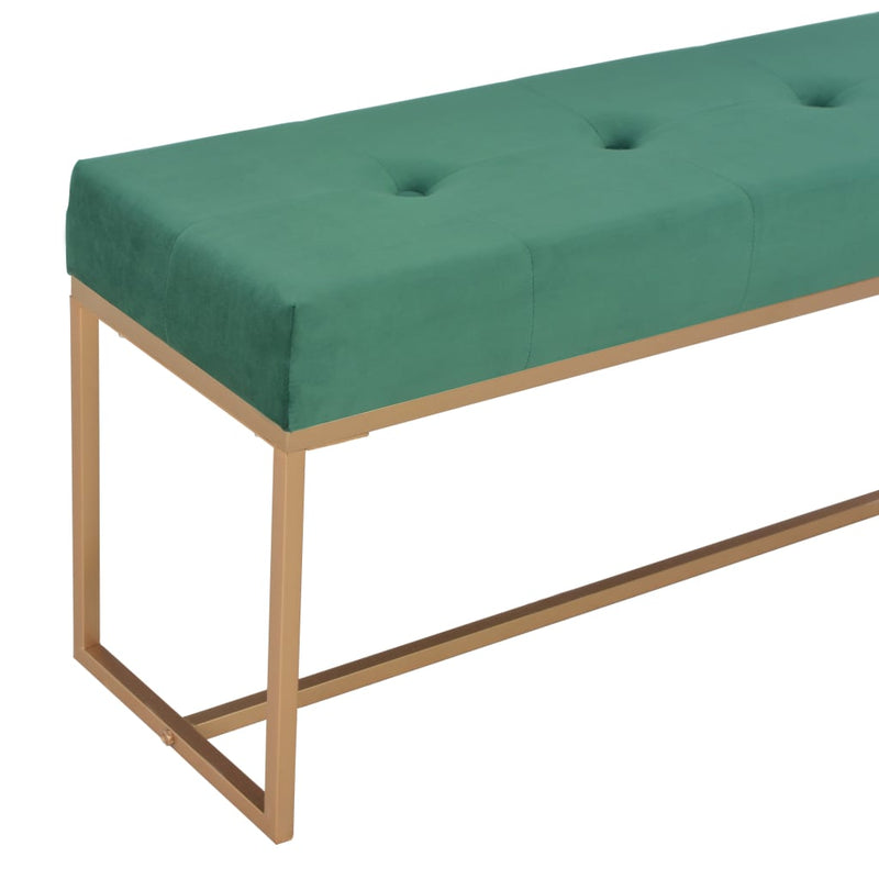 vidaXL Bench 80 cm Green Velvet