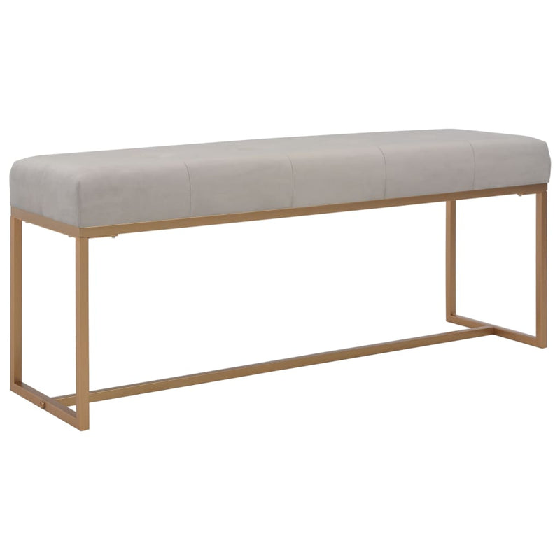 vidaXL Bench 80 cm Grey Velvet