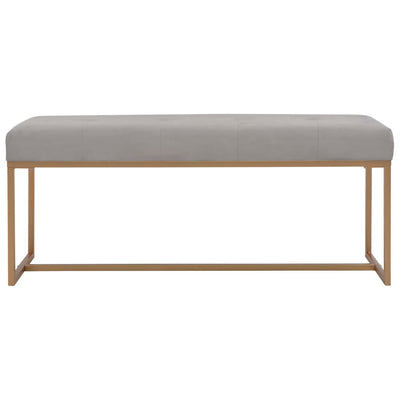 vidaXL Bench 80 cm Grey Velvet