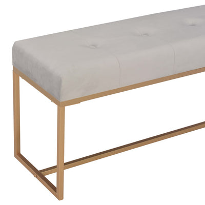 vidaXL Bench 80 cm Grey Velvet