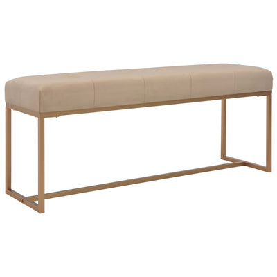 vidaXL Bench 80 cm Beige Velvet