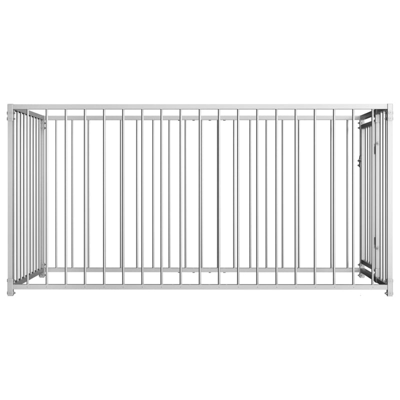 vidaXL Outdoor Dog Kennel 100x200x100 cm