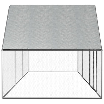 vidaXL Chicken Coop 2x1x1.5 m Galvanised Steel