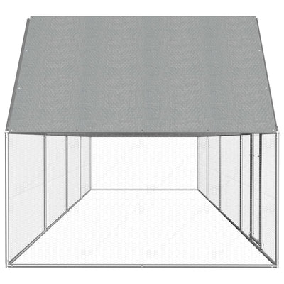 vidaXL Chicken Coop 2x1x1.5 m Galvanised Steel