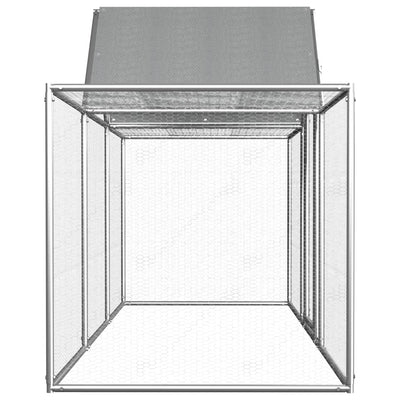 vidaXL Chicken Coop 2x1x1.5 m Galvanised Steel