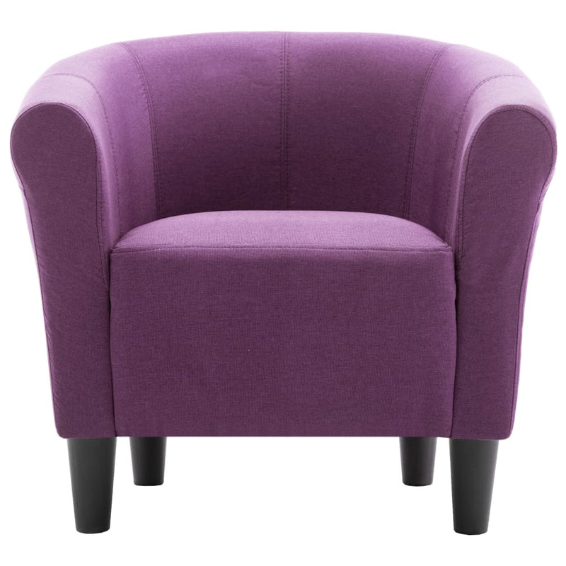 vidaXL Armchair Purple Fabric