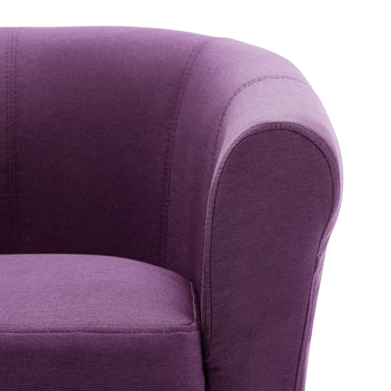 vidaXL Armchair Purple Fabric