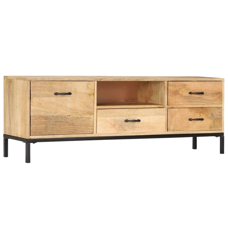 vidaXL TV Cabinet 130x30x45 cm Solid Mango Wood