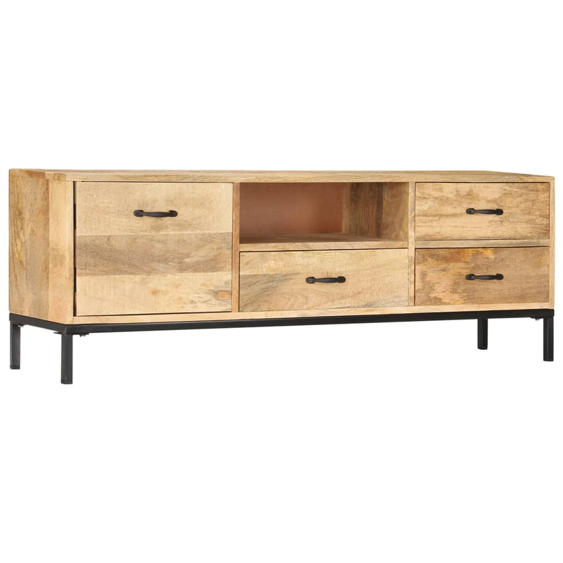 vidaXL TV Cabinet 130x30x45 cm Solid Mango Wood