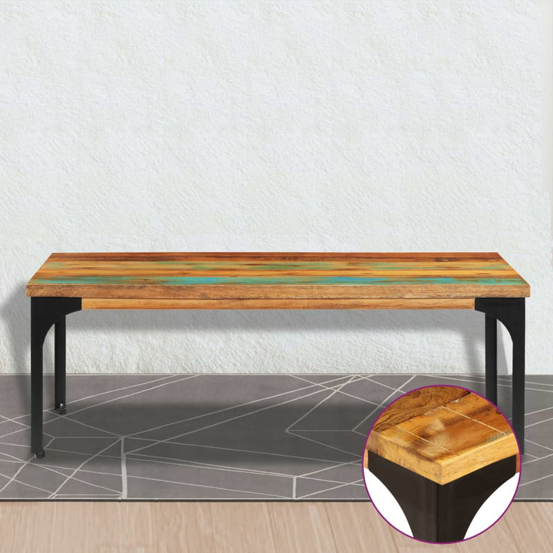 vidaXL Coffee Table 100x60x35 cm Solid Reclaimed Wood