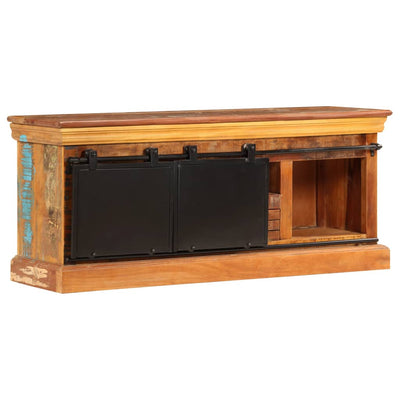 vidaXL TV Cabinet 110x30x45 cm Solid Reclaimed Wood