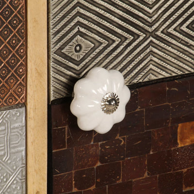 vidaXL Sideboard 120x30x75 cm Solid Mango Wood