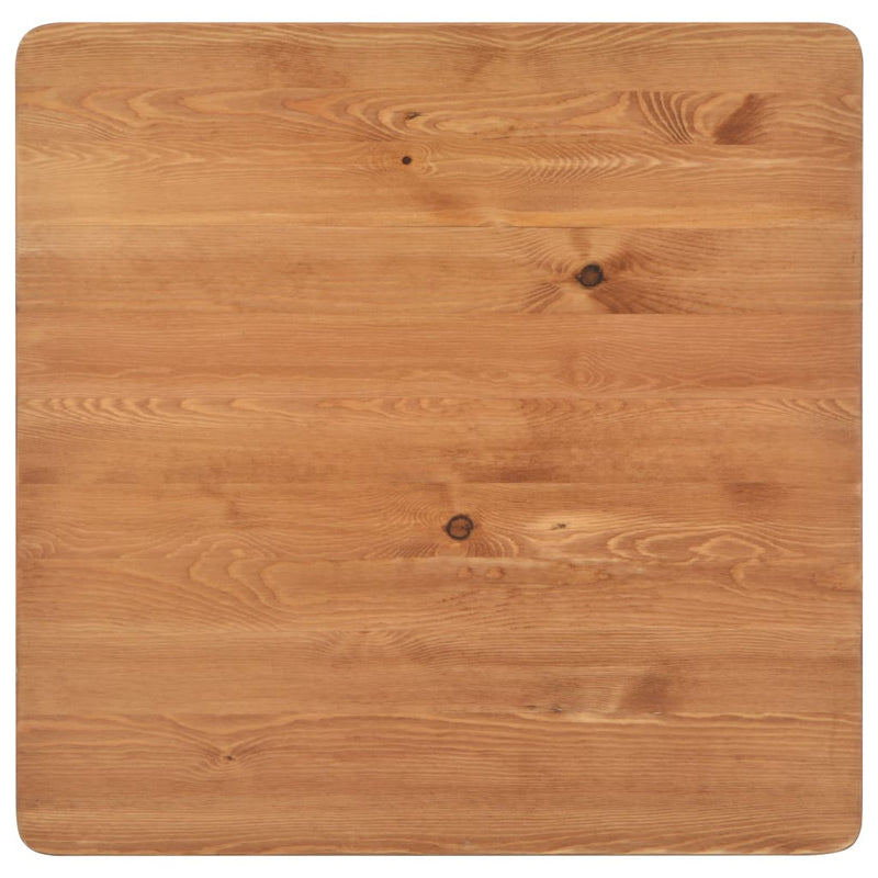 vidaXL Bar Table Black 60x60x108 cm Solid Pine Wood Steel