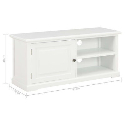 vidaXL TV Cabinet White 90x30x40 cm Wood