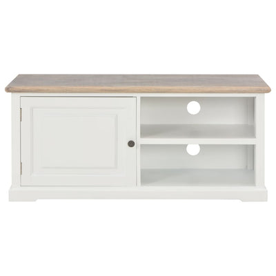 vidaXL TV Cabinet White 90x30x40 cm Wood