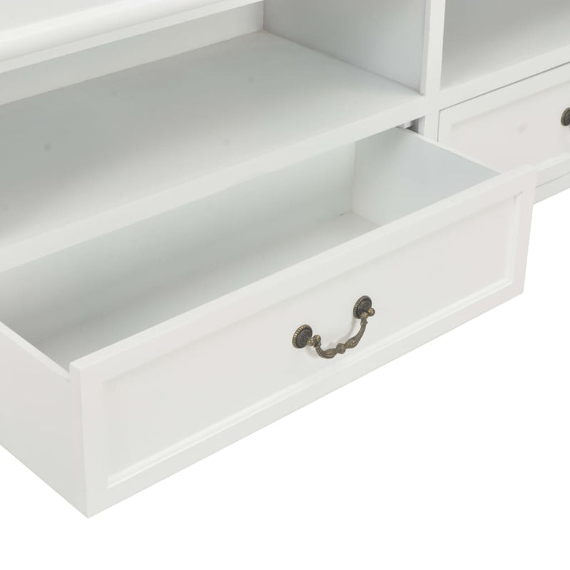 vidaXL TV Cabinet White 120x30x40 cm Wood