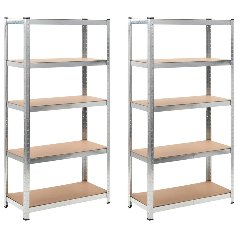 vidaXL Storage Shelves 2 pcs 90x40x180 cm MDF
