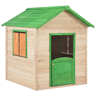 vidaXL Kids Play House Fir wood Red