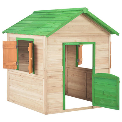 vidaXL Kids Play House Fir wood Red