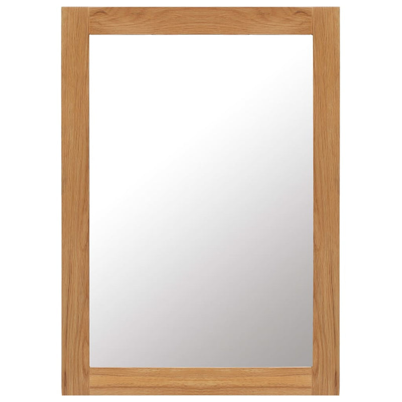 vidaXL Mirror 50x140 cm Solid Oak Wood