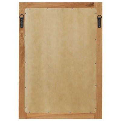 vidaXL Mirror 50x140 cm Solid Oak Wood