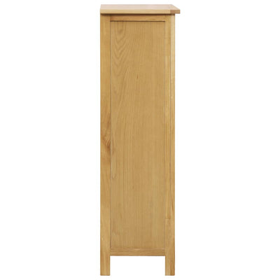 vidaXL Wine Cabinet 56x32x110 cm Solid Oak Wood