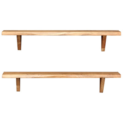 vidaXL Wall Shelves 2 pcs 90x20x18 cm Solid Acacia Wood