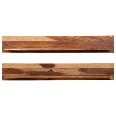 vidaXL Wall Shelves 2 pcs 58x26x20 cm Solid Sheesham Wood