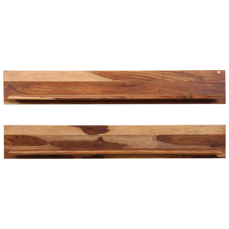 vidaXL Wall Shelves 2 pcs 58x26x20 cm Solid Sheesham Wood