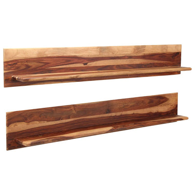 vidaXL Wall Shelves 2 pcs 58x26x20 cm Solid Sheesham Wood