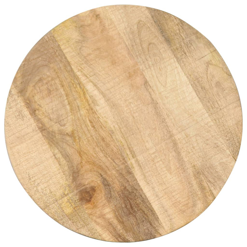 vidaXL Side Table 45x(45-62) cm Solid Mango Wood and Cast Iron