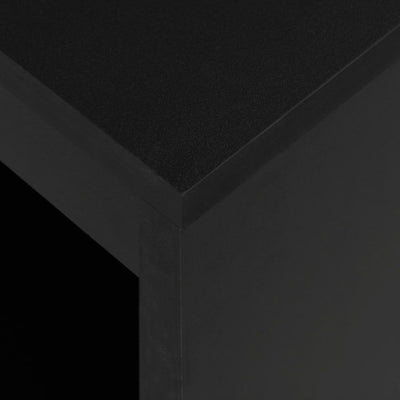vidaXL Bar Table with Shelf Black 110x50x103 cm