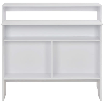 vidaXL Bar Table with 2 Table Tops Black 130x40x120 cm