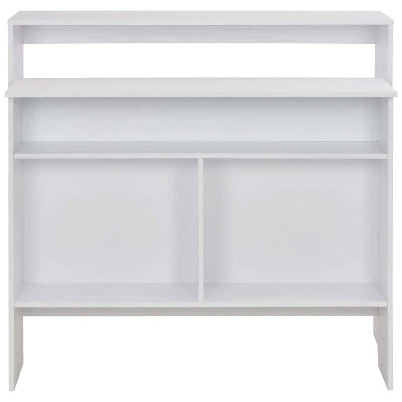 vidaXL Bar Table with 2 Table Tops Black 130x40x120 cm