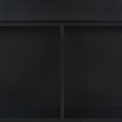 vidaXL Bar Table with 2 Table Tops Black 130x40x120 cm