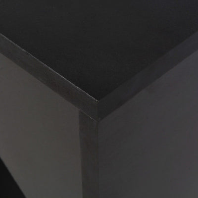 vidaXL Bar Table with Moveable Shelf Black 138x39x110 cm