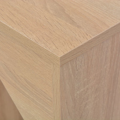 vidaXL Bar Table with Moveable Shelf Black 138x39x110 cm