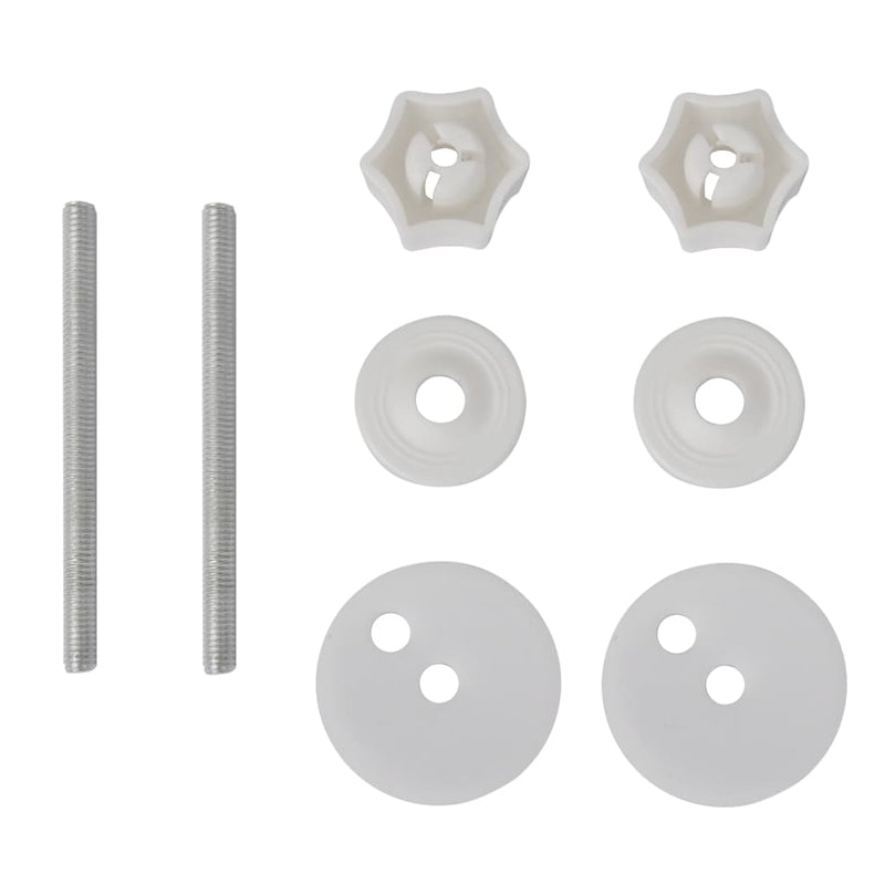 vidaXL Toilet Seats with Soft Close Lids 2 pcs MDF Black