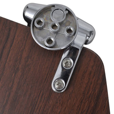 vidaXL Toilet Seats with Soft Close Lids 2 pcs MDF Black