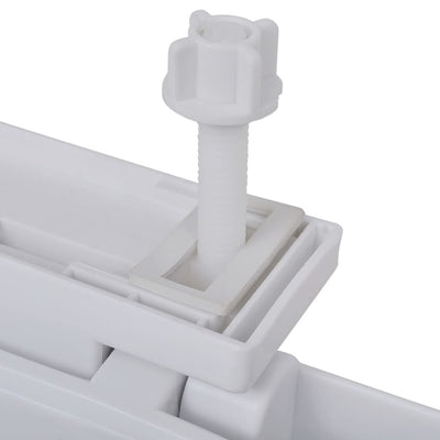 vidaXL Toilet Seats with Soft Close Lids 2 pcs Plastic White
