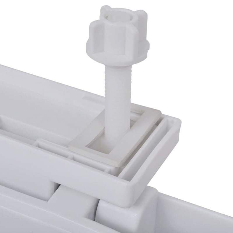 vidaXL Toilet Seats with Soft Close Lids 2 pcs Plastic White